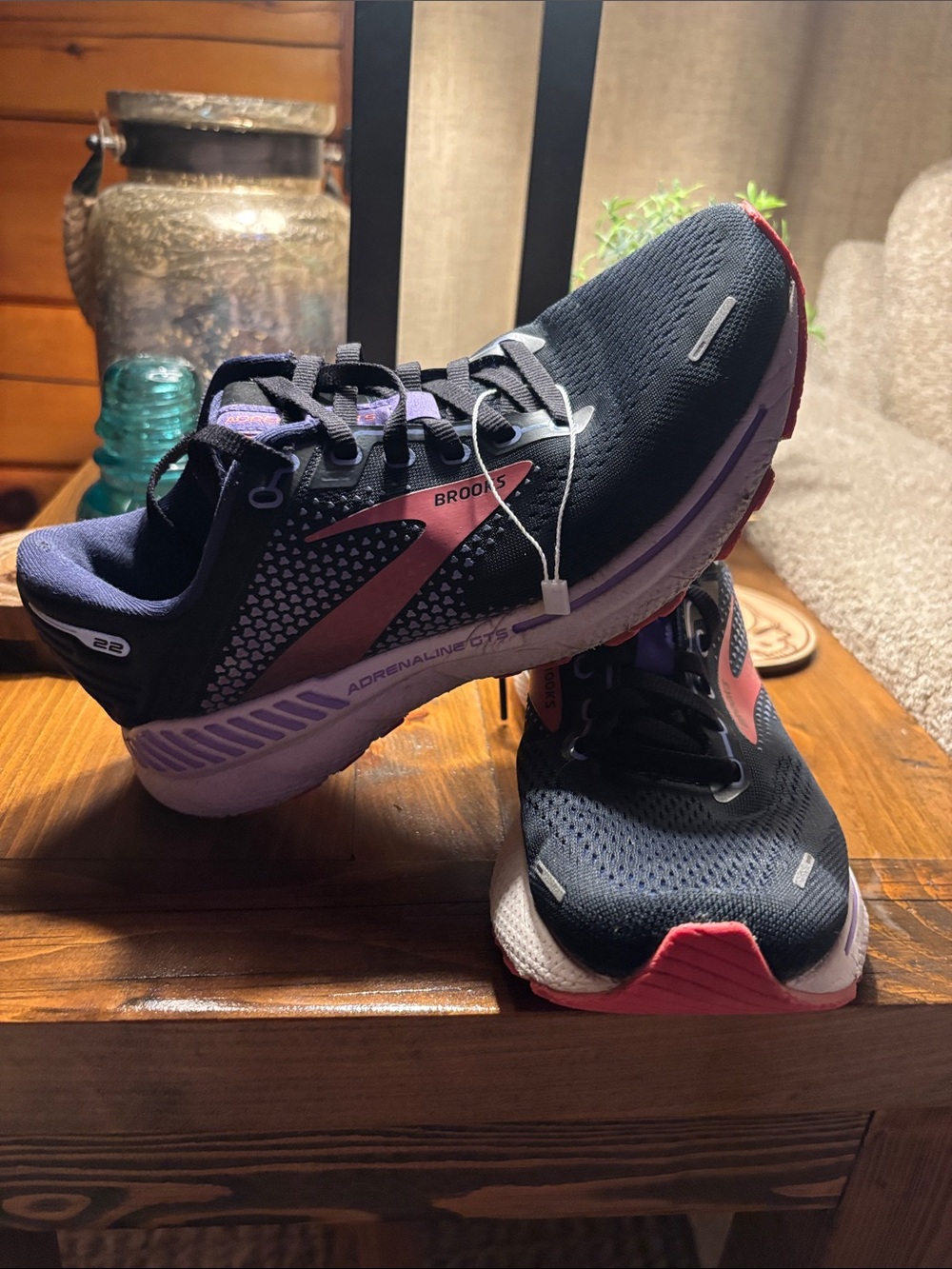 Brooks Women's Black & Pink Adrenaline GTS Running Shoes